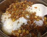 ひき肉・にんじん・ひよこ豆の混ぜご飯作り方8写真