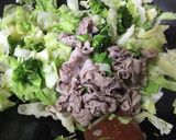 ブロッコリーとキャベツの味噌炒め作り方6写真