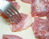 秋りんごのジューシー鶏の唐揚げ作り方1写真