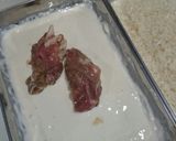 薄切り肉でトロけるクリチ入り豚カツ❤作り方3写真