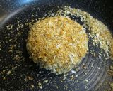 残りご飯でミンチカツランチ風作り方6写真