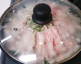 ニラともやしと豚バラで作るフライパン蒸し作り方10写真