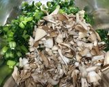 大根菜っ葉のパリパリチーズ餃子作り方3写真