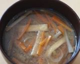 【おみそ汁】かぼちゃと小松菜のお味噌汁作り方15写真