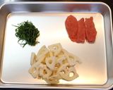 ♡たらこの炊き込みごはん♡作り方1写真