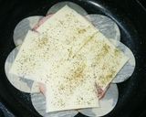 節約簡単餃子皮濃厚チーズとろ➰ハムサンド作り方2写真