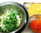 水菜と柿のサラダ作り方2写真