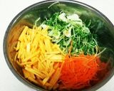 水菜と柿のサラダ作り方4写真