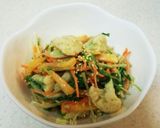 水菜と柿のサラダ作り方5写真
