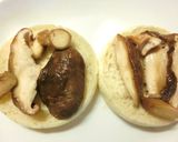 蒸し椎茸×ベーコンのごま塩レモントースト作り方4写真