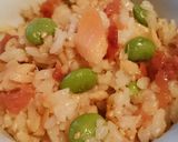 簡単♪鮭ポン☆枝豆☆梅の混ぜご飯♪作り方3写真
