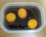 蕎麦つゆバターの漬け卵かけご飯最初レシピ作り方4写真