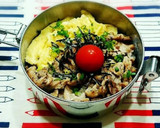 豚バラとふわふわ卵の丼☆作り方10写真