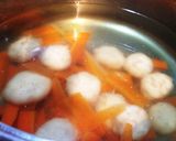 メイン級シーチキンと米粉のもっちり団子汁作り方5写真