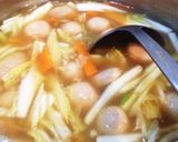 メイン級シーチキンと米粉のもっちり団子汁作り方8写真