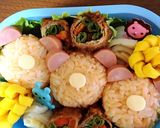 くまさん弁当★簡単キャラ弁作り方6写真
