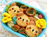 くまさん弁当★簡単キャラ弁作り方9写真