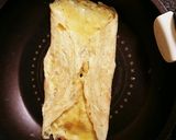 卵1つ☆丸いフライパンで卵焼き作り方4写真