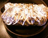 スキレットで秋鮭ホイル焼き。ゴマ味噌味作り方6写真