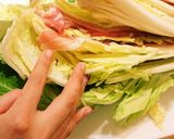 簡単おいしい!梅ミルフィーユ鍋!作り方2写真