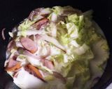 ワンポット！簡単！白菜のクリームパスタ作り方3写真