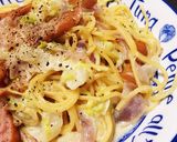 ワンポット！簡単！白菜のクリームパスタ作り方6写真