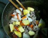 秋野菜の豚汁作り方1写真