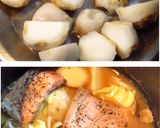 ■秋鮭と里芋の味噌バター炊き込みご飯■作り方3写真