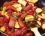 ■ソーセージ＆さつま芋のチーズカレーご飯作り方4写真