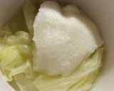 キャベツとトロロのホットおつまみ☆作り方1写真