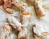 残り野菜を鶏皮で巻き巻き作り方4写真
