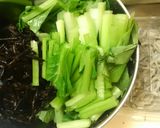 小松菜とひじきの醤油炒め作り方1写真
