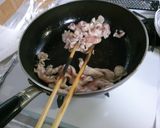 簡単！ほうれん草ともやし 豚肉の野菜炒め作り方3写真