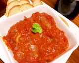 大豆のお肉で鶏のトマト煮込み風作り方5写真