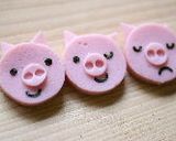 三匹の子豚(キャラ弁おかず)作り方11写真