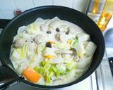 白菜と里芋の和風シチュー仕立て作り方7写真