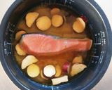 生姜香る☆鮭と薩摩芋の炊き込みご飯。作り方3写真