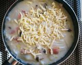 白菜とベーコンのワンポットグラタン。作り方9写真