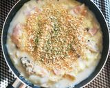 白菜とベーコンのワンポットグラタン。作り方10写真