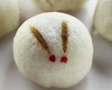 かるかん の 雪うさぎ作り方13写真