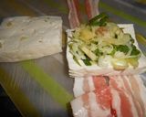 豆腐の肉巻きネギ生姜サンドぽん酢照り焼き作り方3写真