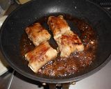 豆腐の肉巻きネギ生姜サンドぽん酢照り焼き作り方8写真
