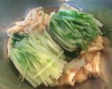 銀座『たか田』水菜とお揚げのおひたし作り方11写真