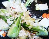 鍋リメイク★青梗菜(小松菜)のクリーム煮作り方3写真