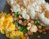 有り合わせの材料で「ガーリックライス」作り方3写真