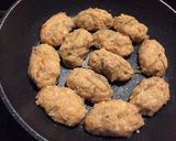 きんぴらごぼう入り鶏つくねの照り焼き♪作り方3写真