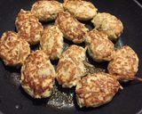 きんぴらごぼう入り鶏つくねの照り焼き♪作り方4写真