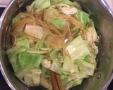 帆立とキャベツの和風パスタ作り方1写真