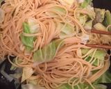 帆立とキャベツの和風パスタ作り方7写真