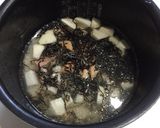 里芋と塩昆布の炊き込みご飯作り方4写真